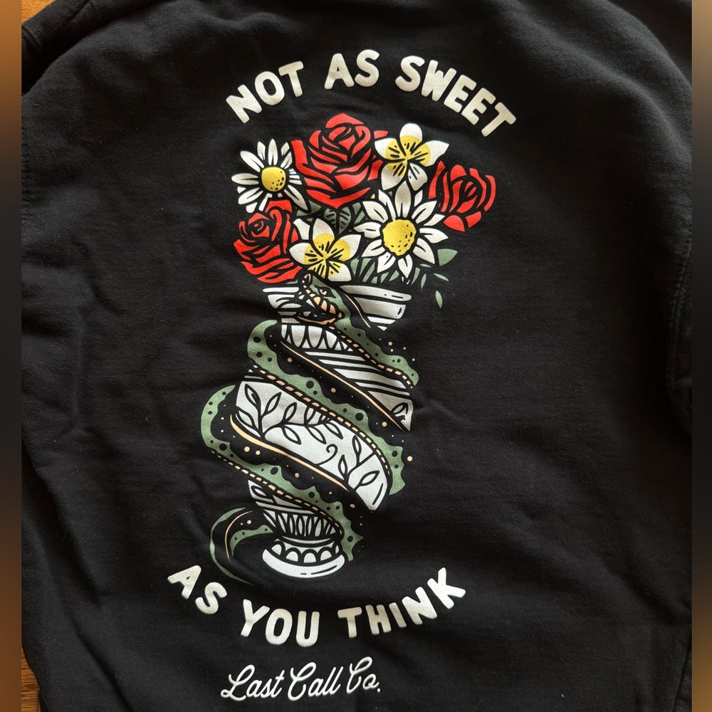 Black Graphic Sweater